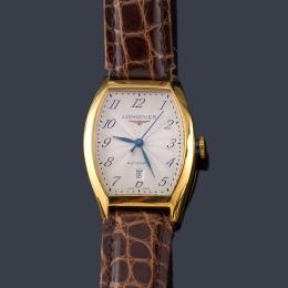 Lote 2583: LONGINES Evidenza L2 146 S de señora con caja en oro amarillo de 18 K. Con estuche.