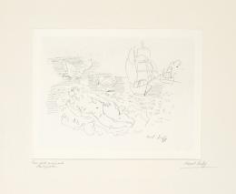 Lote 583: RAOUL DUFY - La Petite Baigneuse aux Papillons