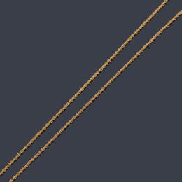Lote 2405: Cadena tipo cordón en oro amarillo de 18K.