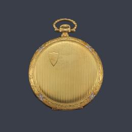 Lote 2485: PATEK PHILIPPE , reloj saboneta caja nº 414389 con caja en oro amarillo de 18 K.