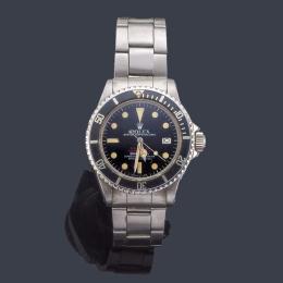 Lote 2539
ROLEX mod. Oyster Perpetual date "Submariner Red Sea-Dweller", Superlative Chronometer Officially Certified. Ref. 16865. Reloj para caballero con caja y brazalete en acero. Año 1978.