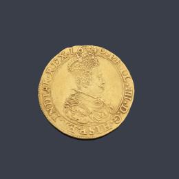 Lote 2563: Felipe IV 2 soberanos, Países Bajos Españoles (Ducado de Brabante) 1640 en oro de 22 K.