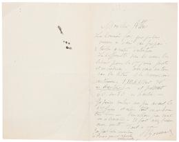 Lote 522: DOCUMENTO - Pierre Bonnard (Francia 1867-1947)