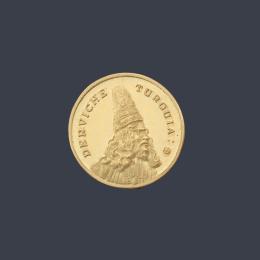 Lote 2699: Moneda conmemorativa Turquía en oro de 22 K