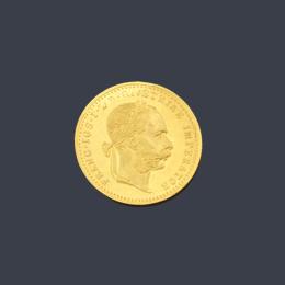 Lote 2715: Moneda Francisco I Austria 1/2 corona en oro de 22 K