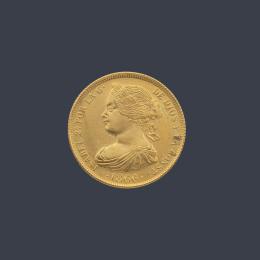 Lote 2728: Isabel II 100 reales 1866.