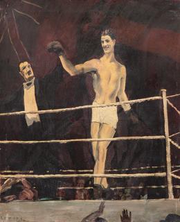 Lote 561: EDUARDO GARCÍA BENITO - La Victoria del Boxeador Georges Carpentier