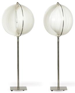 Lote 1369: Verner Panton (1926-1998) Reedición
Pareja de lámparas de sobremesa modelo Moon