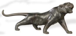 Lote 1406
"Tigre" de bronce patinado, Japón, Periodo Meiji (1868-1912)