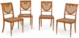 Lote 1472
Conjunto de cuatro sillas estilo Sheraton, siguiendo modelos ingleses de principios del S. XX