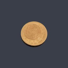 Lote 2522: Moneda de 20 pesos Mexicanos en oro de 22K.