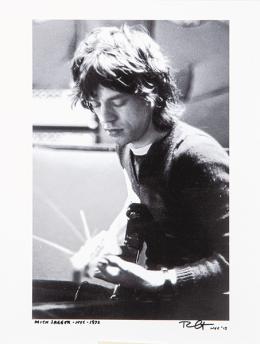 Lote 493: BOB GRUEN - Mick Jagger-NYC-1972