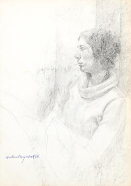 Lote 549: ANTONIO MAYA - Mujer en la ventana
