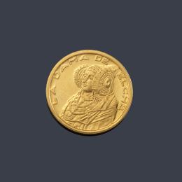 Lote 2620: Moneda conmemorativa Dama de Elche en oro de 22 K.