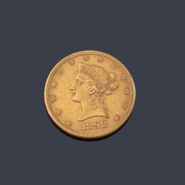 Lote 2626: Moneda de 10 dólares USA 1898 en oro de 22 K.