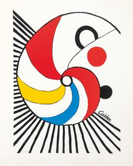 Lote 636: ALEXANDER CALDER - Espiral Multicolor