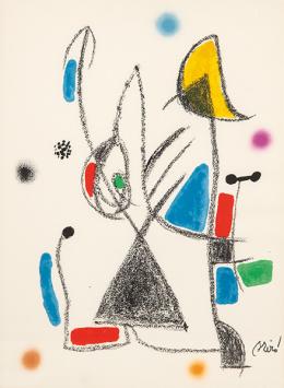 Lote 639: JOAN MIRÓ - Maravillas con variaciones acrósticas en el Jardín de Miró