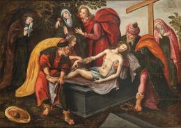 Lote 0061<br>ESCUELA FLAMENCA S. XVII - Cristo es trasladado al sepulcro