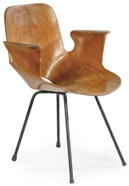 Lote 1297: Vittorio Nobili (1935) para Fratelli Tagliabue 1955<br>Silla con brazos modelo  "Medea 102"