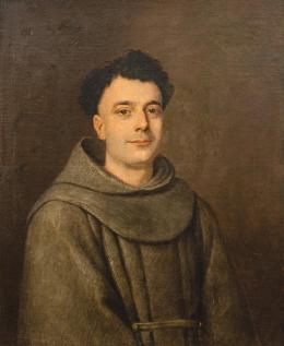 Lote 0087<br>SEGUIDOR DE CLAUDIO COELLO S. XVII - Retrato de fraile franciscano