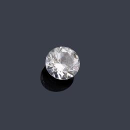 Lote 2452<br>Brillante de 1,48 ct con color G y pureza SI1. Certificado HRD.