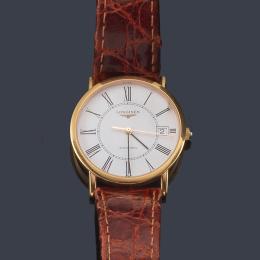 Lote 2539<br>LONGINES Elegant ref. L 4.778,8 de caballero con caja en oro rosa de 18 K. Con estuche