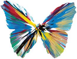 Lote 0448<br>DAMIEN HIRST - Butherfly Spin Painting