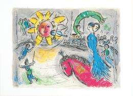 Lote 559: MARC CHAGALL - Soleil au Cheval Rouge