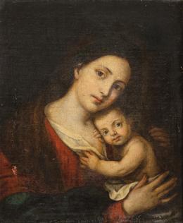 Lote 65: COPIA DE BARTOLOMÉ ESTEBAN MURILLO S. XVIII - Virgen con el Niño