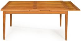 Lote 1258: Mesa de comedor extensible en madera de teca de Dyrlund.<br>Dinamarca, años 60