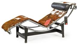 Lote 1341: Le Corbusier, Pierre Jeanneret, Charlotte Perriand. Para Cassina<br>Chaise longue LC4 (1928)