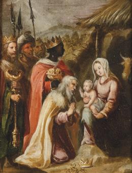 Lote 0113<br>FRANCISCO ANTOLINEZ Y SARABIA - Adoración de los Reyes Magos