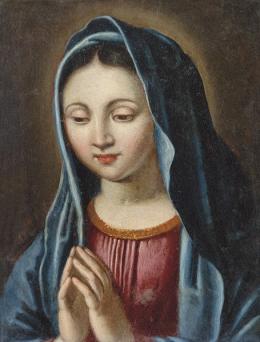 Lote 120: ESCUELA ESPAÑOLA PPS. S. XVIII - Virgen en oración