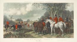 Lote 13: JOHN FREDERICK HERRING SR. - Fox Hunting, The Meet, Plate I<br> <br>