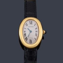 Lote 2536: CARTIER Baignore ref. 1954 de señora con caja en oro amarillo de 18 K.