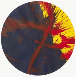 Lote 425: DAMIEN HIRST - Circle Spin Painting