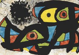 Lote 0603<br>JOAN MIRÓ - Cubierta (Miró. Dibuixos-Gouaches-Monotips)