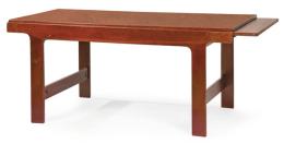 Lote 1363: Néstor Basterretxea (Bermeo, 1924-2014) para Biok<br>Mesa de comedor extensible en madera de teca.