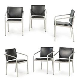 Lote 1465: Norman Foster (Manchester 1935) para Thonet, años 90<br>Seis sillas modelo A903PF