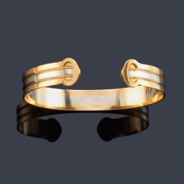 Lote 2313: CARTIER<br>Pulsera de la colección 'Trinity' en oro tricolor de 18K.