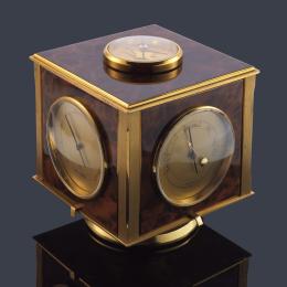 Lote 2544: HERMÉS reloj de mesa cubo, c. 1960