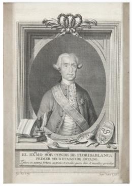 Lote 63: JOAQUÍN BALLESTER BALLESTER - Retrato del Conde de Floridablanca