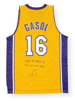 Lote 1203: PAU GASOL - Los Angeles Lakers