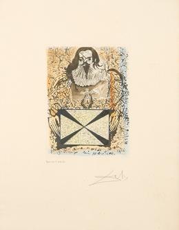 Lote 1221: SALVADOR DALÍ - La Vida es Sueño (Retrato de las firmas)