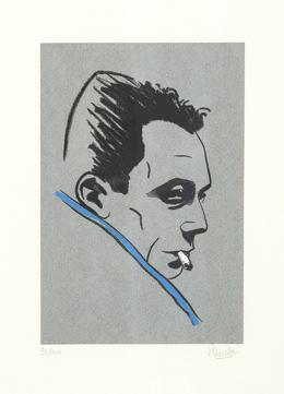 Lote 1231: EDUARDO ÚRCULO - Retrato de Albert Camus