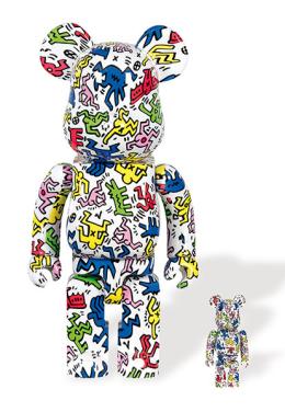 Lote 1290: MEDICOM TOY - Bearbrick Keith Haring (400% & 100%)