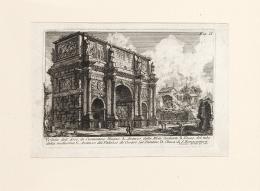 Lote 10: GIOVANNI BATTISTA PIRANESI - Veduta dell’Arco di Costantino Magno