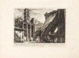 Lote 11: GIOVANNI BATTISTA PIRANESI - Veduta degli avanzi del Foro di Nerva.