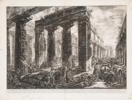 Lote 15: FRANCESCO PIRANESI - Uve interievre du Temple de Neptune