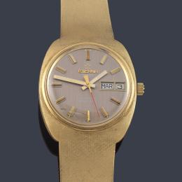 Lote 2544<br>ETERNA Sonic de caballero con caja y brazalete en oro amarillo de 18 K.